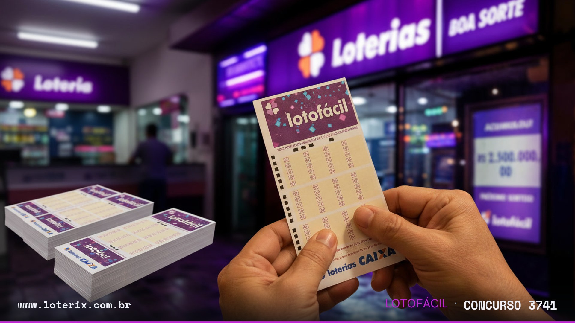 Dezenas sorteadas da Lotofácil 3741: 02, 03, 04, 05, 09, 11, 12, 14, 15, 16, 18, 20, 21, 22, 23